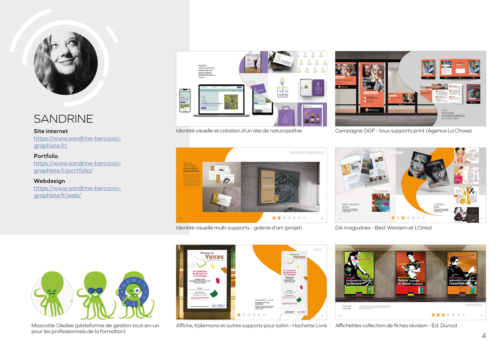 Mini portfolio de Sandrine