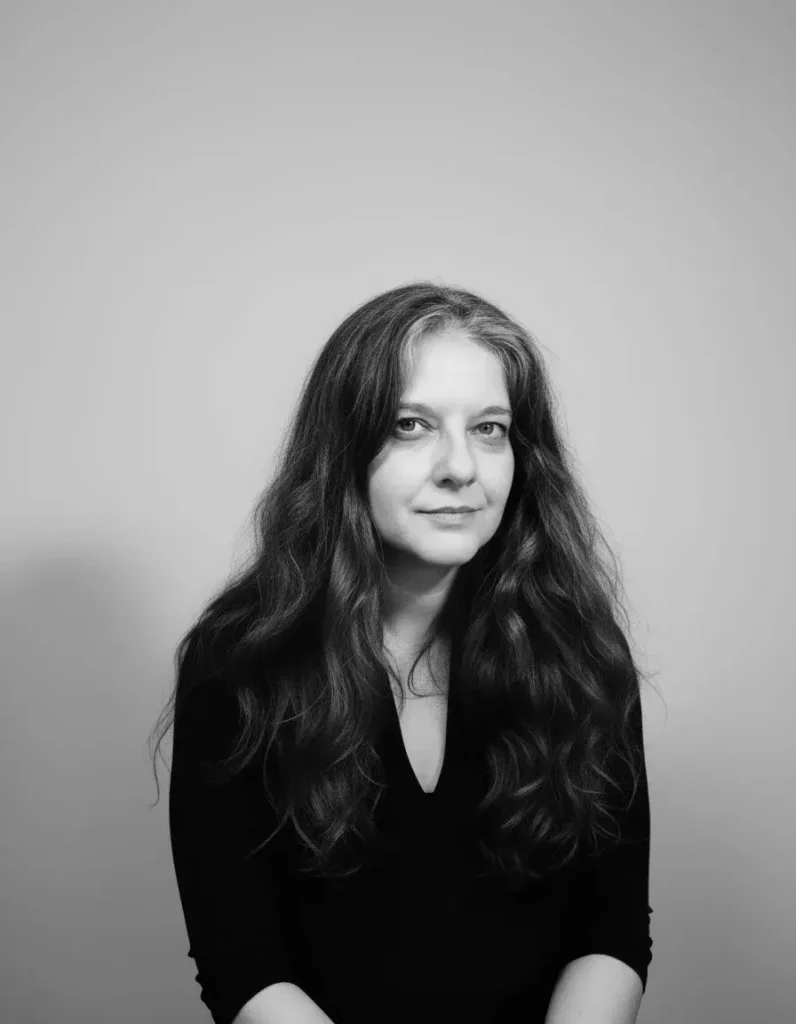 Portrait de Sandrine en noir & blanc